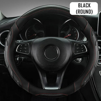 Car Steering Wheel Covers Universal Fit, Silaz Breathable Anti Slip Leather