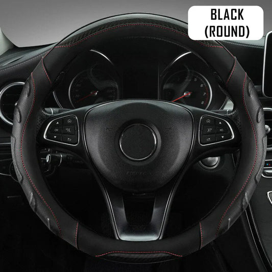 Car Steering Wheel Covers Universal Fit, Silaz Breathable Anti Slip Leather