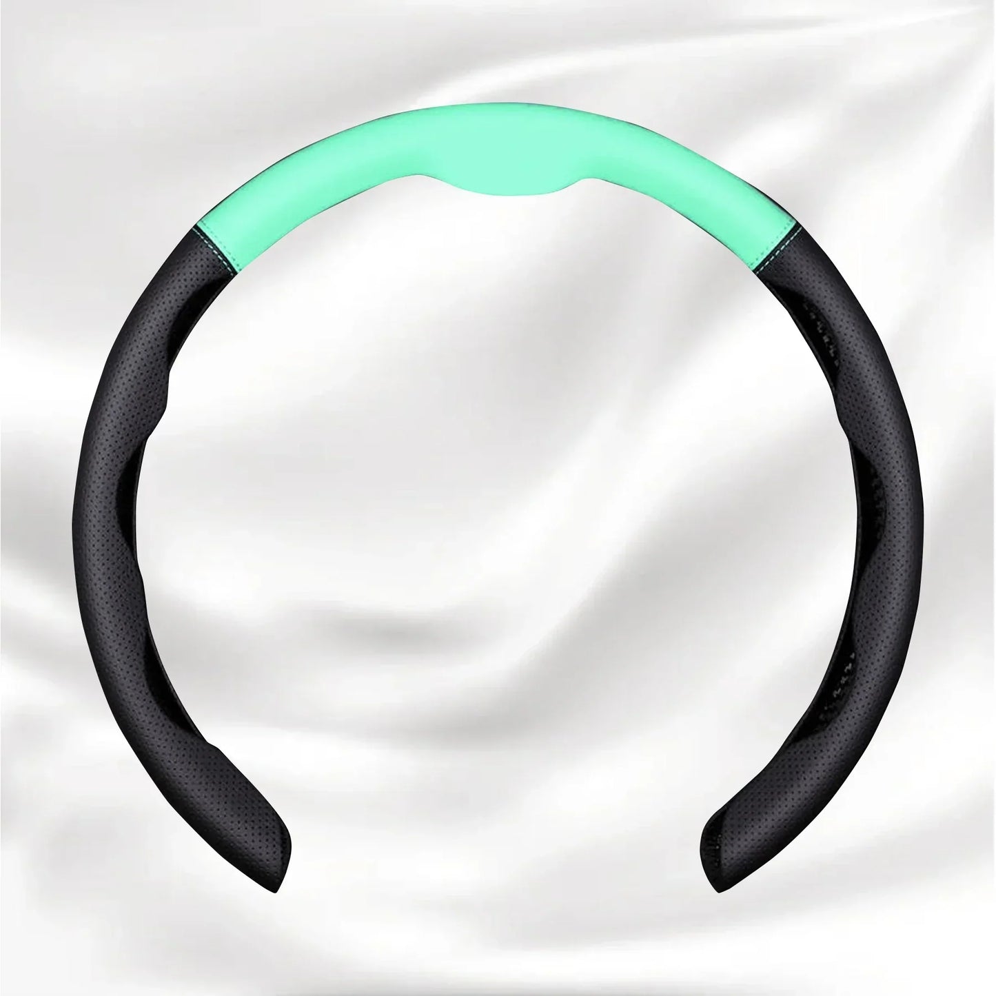 Nexi Customized Car Logo Breathable Ultra-thin 5D Leather & Carbon Car Steering Wheel Cover Universal Fit